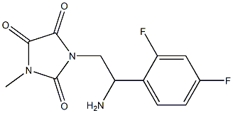 1-[2-amino-2-(2,4-difluorophenyl)ethyl]-3-methylimidazolidine-2,4,5-trione Struktur