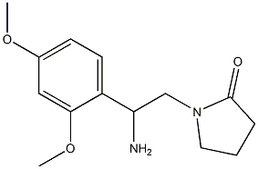 1-[2-amino-2-(2,4-dimethoxyphenyl)ethyl]pyrrolidin-2-one