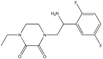 1-[2-amino-2-(2,5-difluorophenyl)ethyl]-4-ethylpiperazine-2,3-dione