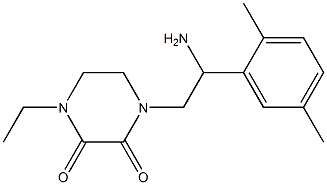 1-[2-amino-2-(2,5-dimethylphenyl)ethyl]-4-ethylpiperazine-2,3-dione