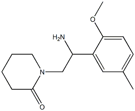 1-[2-amino-2-(2-methoxy-5-methylphenyl)ethyl]piperidin-2-one