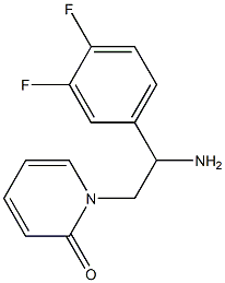 1-[2-amino-2-(3,4-difluorophenyl)ethyl]pyridin-2(1H)-one Structure