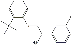1-[2-amino-2-(3-fluorophenyl)ethoxy]-2-tert-butylbenzene Struktur