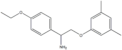 1-[2-amino-2-(4-ethoxyphenyl)ethoxy]-3,5-dimethylbenzene 结构式