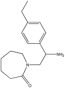 1-[2-amino-2-(4-ethylphenyl)ethyl]azepan-2-one Structure