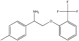 1-[2-amino-2-(4-methylphenyl)ethoxy]-2-(trifluoromethyl)benzene,,结构式