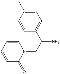 1-[2-amino-2-(4-methylphenyl)ethyl]pyridin-2(1H)-one Structure