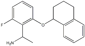 1-[2-fluoro-6-(1,2,3,4-tetrahydronaphthalen-1-yloxy)phenyl]ethan-1-amine Struktur