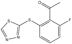  1-[2-fluoro-6-(1,3,4-thiadiazol-2-ylsulfanyl)phenyl]ethan-1-one