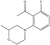 1-[2-fluoro-6-(2-methylmorpholin-4-yl)phenyl]ethan-1-one Structure