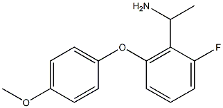 1-[2-fluoro-6-(4-methoxyphenoxy)phenyl]ethan-1-amine Structure