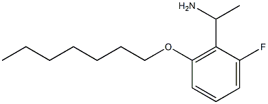 1-[2-fluoro-6-(heptyloxy)phenyl]ethan-1-amine Structure