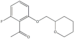 1-[2-fluoro-6-(oxan-2-ylmethoxy)phenyl]ethan-1-one Structure