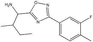 1-[3-(3-fluoro-4-methylphenyl)-1,2,4-oxadiazol-5-yl]-2-methylbutan-1-amine Structure