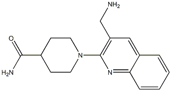 1-[3-(aminomethyl)quinolin-2-yl]piperidine-4-carboxamide Structure