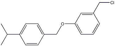 1-[3-(chloromethyl)phenoxymethyl]-4-(propan-2-yl)benzene Structure