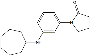 1-[3-(cycloheptylamino)phenyl]pyrrolidin-2-one 结构式