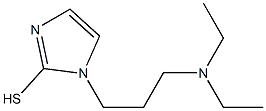 1-[3-(diethylamino)propyl]-1H-imidazole-2-thiol 化学構造式