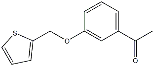 1-[3-(thien-2-ylmethoxy)phenyl]ethanone Structure