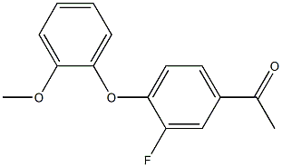 1-[3-fluoro-4-(2-methoxyphenoxy)phenyl]ethan-1-one Structure