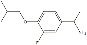 1-[3-fluoro-4-(2-methylpropoxy)phenyl]ethan-1-amine Struktur
