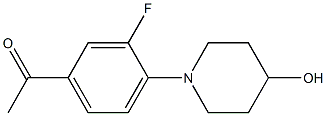  1-[3-fluoro-4-(4-hydroxypiperidin-1-yl)phenyl]ethan-1-one