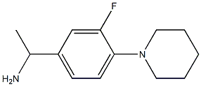 1-[3-fluoro-4-(piperidin-1-yl)phenyl]ethan-1-amine Struktur