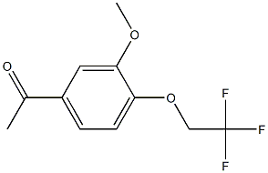 1-[3-methoxy-4-(2,2,2-trifluoroethoxy)phenyl]ethanone 结构式