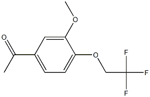 1-[3-methoxy-4-(2,2,2-trifluoroethoxy)phenyl]ethanone,,结构式