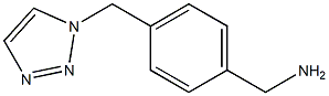 1-[4-(1H-1,2,3-triazol-1-ylmethyl)phenyl]methanamine 结构式