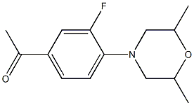 1-[4-(2,6-dimethylmorpholin-4-yl)-3-fluorophenyl]ethan-1-one