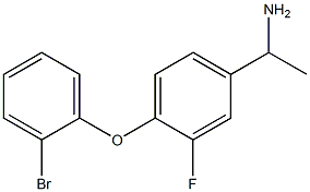 1-[4-(2-bromophenoxy)-3-fluorophenyl]ethan-1-amine|