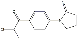 1-[4-(2-chloropropanoyl)phenyl]pyrrolidin-2-one Structure