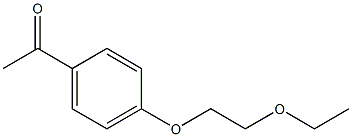 1-[4-(2-ethoxyethoxy)phenyl]ethan-1-one 化学構造式