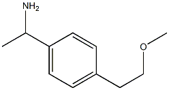 1-[4-(2-methoxyethyl)phenyl]ethanamine 结构式
