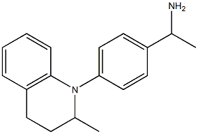1-[4-(2-methyl-1,2,3,4-tetrahydroquinolin-1-yl)phenyl]ethan-1-amine Structure