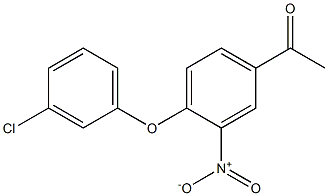 1-[4-(3-chlorophenoxy)-3-nitrophenyl]ethan-1-one