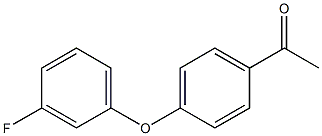 1-[4-(3-fluorophenoxy)phenyl]ethan-1-one,,结构式