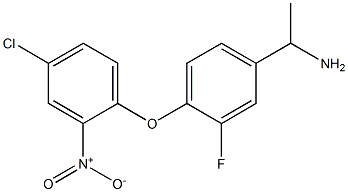 1-[4-(4-chloro-2-nitrophenoxy)-3-fluorophenyl]ethan-1-amine