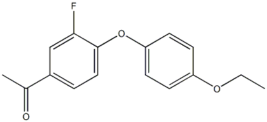 1-[4-(4-ethoxyphenoxy)-3-fluorophenyl]ethan-1-one Structure