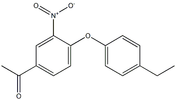 1-[4-(4-ethylphenoxy)-3-nitrophenyl]ethan-1-one Structure