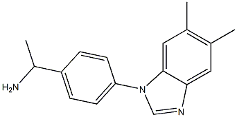1-[4-(5,6-dimethyl-1H-1,3-benzodiazol-1-yl)phenyl]ethan-1-amine