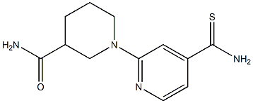 1-[4-(aminocarbonothioyl)pyridin-2-yl]piperidine-3-carboxamide,,结构式