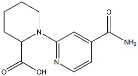 1-[4-(aminocarbonyl)pyridin-2-yl]piperidine-2-carboxylic acid Struktur