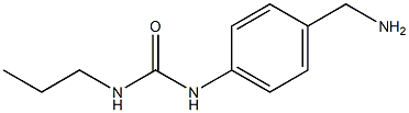 1-[4-(aminomethyl)phenyl]-3-propylurea 结构式