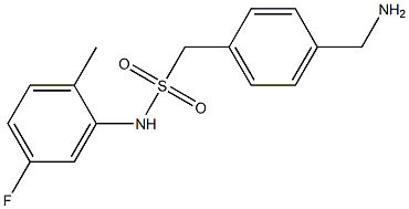 1-[4-(aminomethyl)phenyl]-N-(5-fluoro-2-methylphenyl)methanesulfonamide 结构式