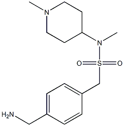 1-[4-(aminomethyl)phenyl]-N-methyl-N-(1-methylpiperidin-4-yl)methanesulfonamide