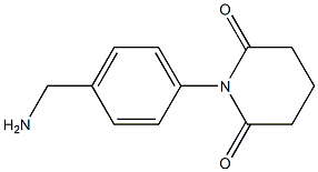 1-[4-(aminomethyl)phenyl]piperidine-2,6-dione Structure