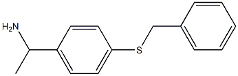 1-[4-(benzylsulfanyl)phenyl]ethan-1-amine Struktur