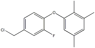 1-[4-(chloromethyl)-2-fluorophenoxy]-2,3,5-trimethylbenzene Structure